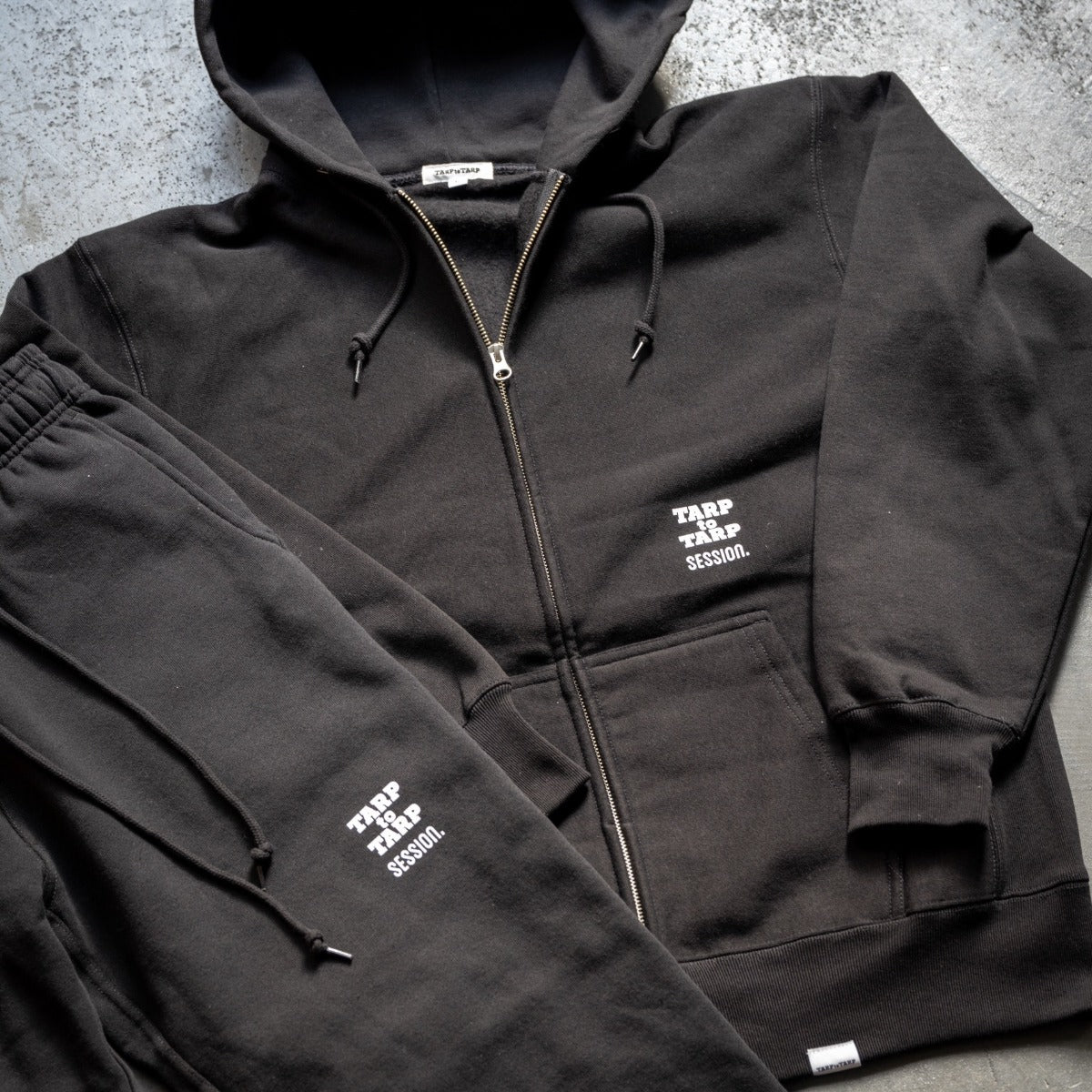SESSION.  x TARPtoTARP　SWEAT PANTS