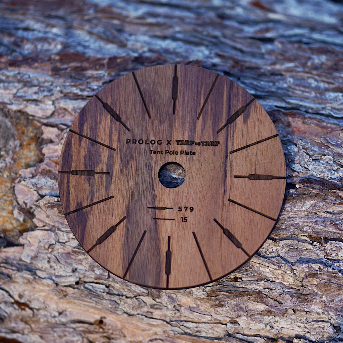Prolog × TARPtoTARP Tent pole plate - LOG