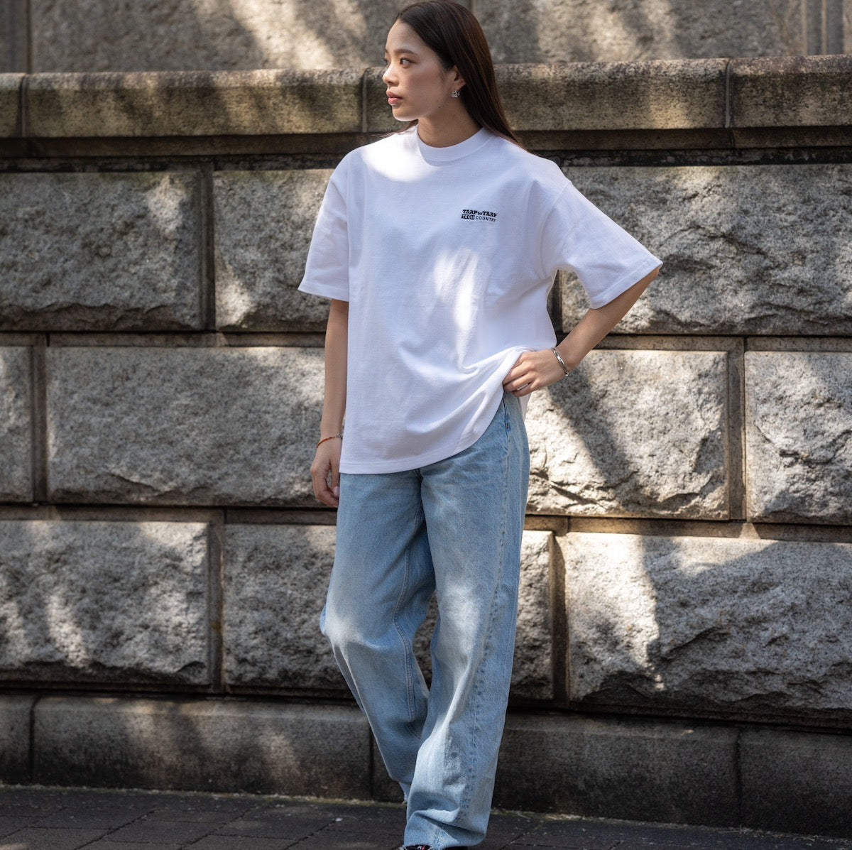 TECH COUNTRY × TARPtoTARP  バックプリントTシャツ