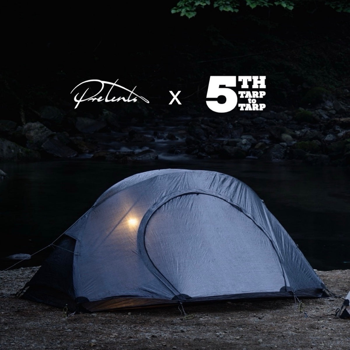 Pretents x TARPtoTARP ⁡_"Light Rock 2P DCF White & Gray"