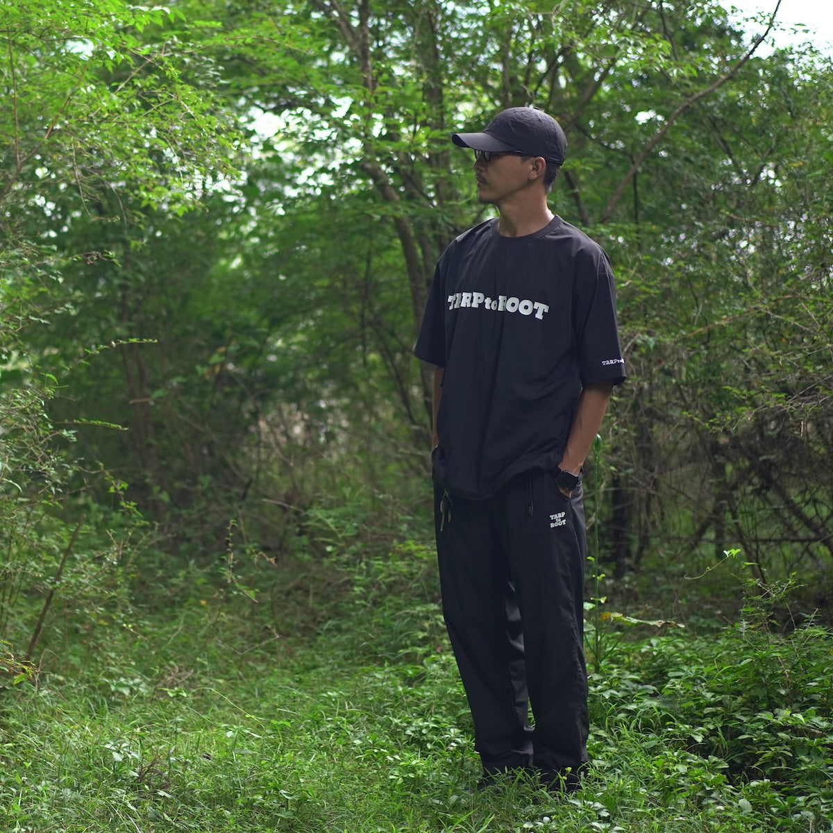 ROOT CO. × TARPtoTARP_PLAY STRETCH UTILITY T-Shirts